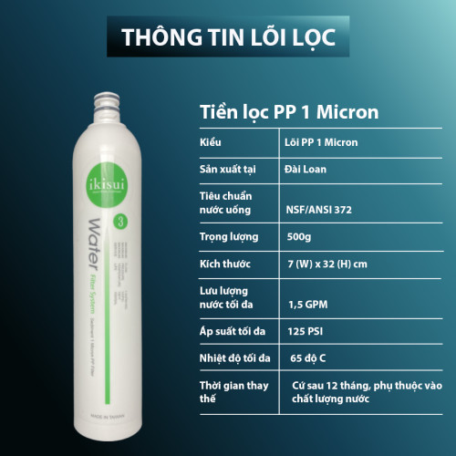 Lõi lọc PP 1 micron